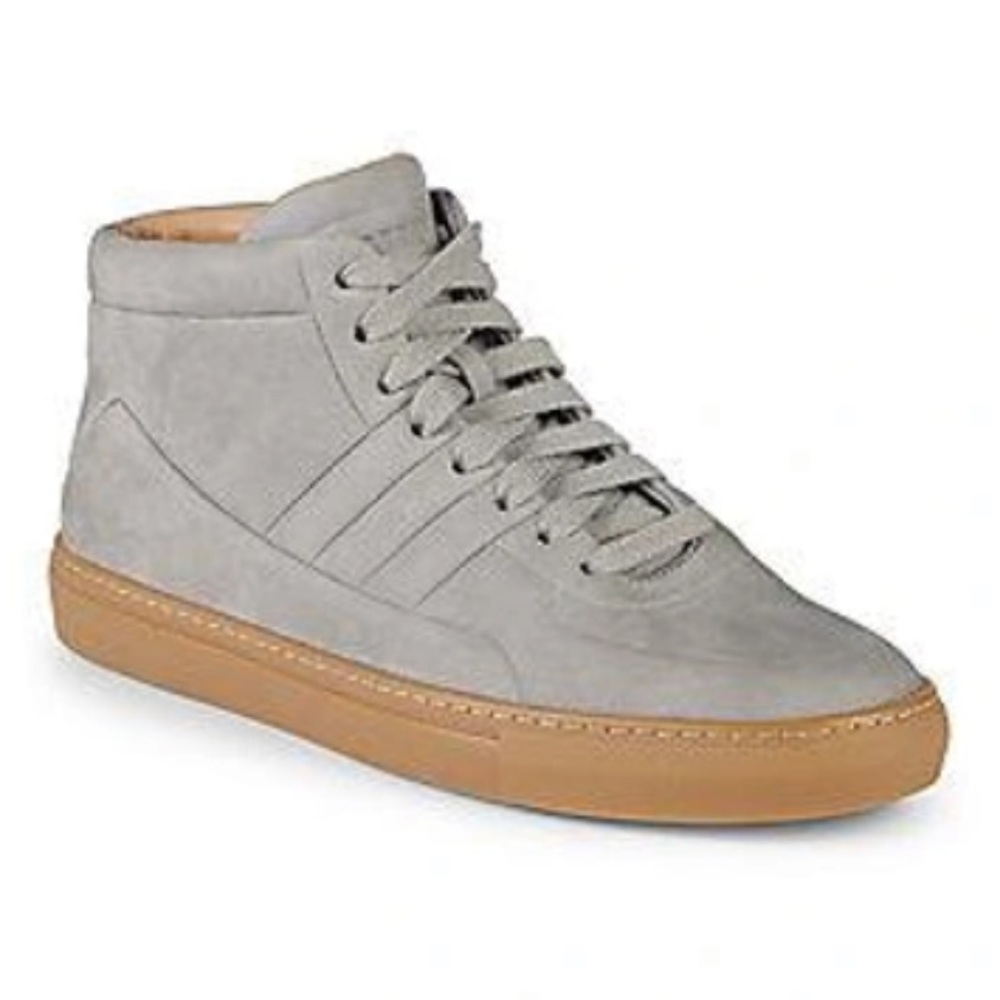 Bally Hendal Suede Mid-top Sneakers In Slate